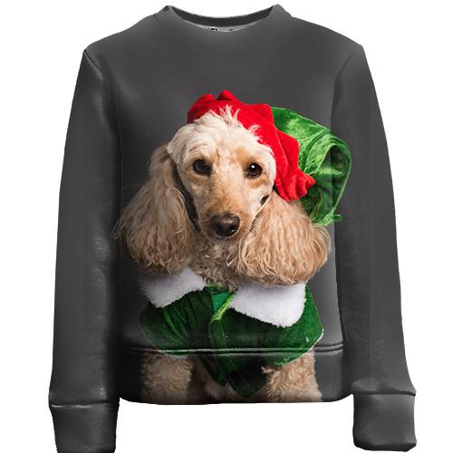 Дитячий 3D світшот New Year dog 2