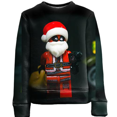 Детский 3D свитшот Deadpool Santa Claus