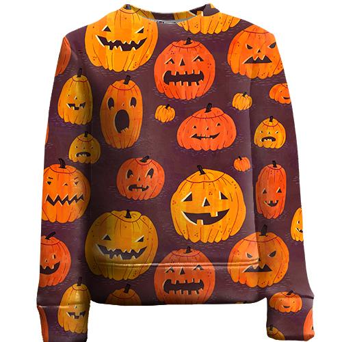 Детский 3D свитшот Halloween pattern..