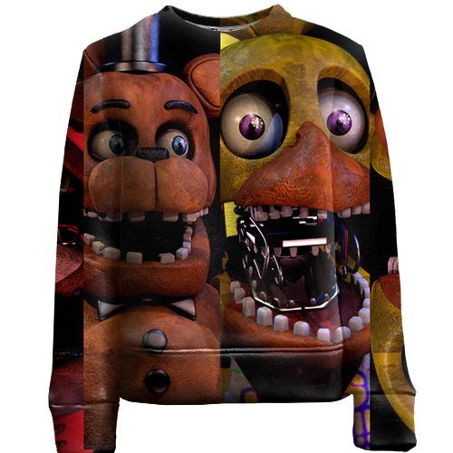 Детский 3D свитшот Halloween masks