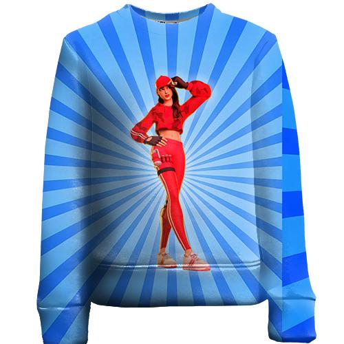 Дитячий 3D світшот Fortnite Girl