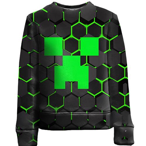 Детский 3D свитшот Minecraft Creeper