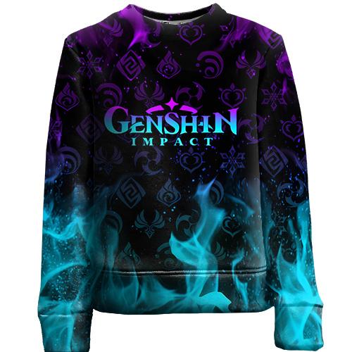 Дитячий 3D світшот Genshin Impact (2)