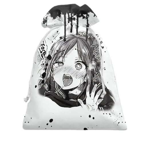3D Подарунковий мішечок Manga-girl Ahegao