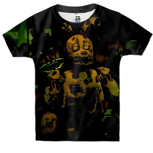 Детская 3D футболка FNAF - Springtrap