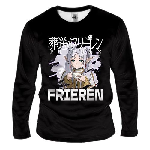 Мужской 3D лонгслив Фрирен с чашкой чая