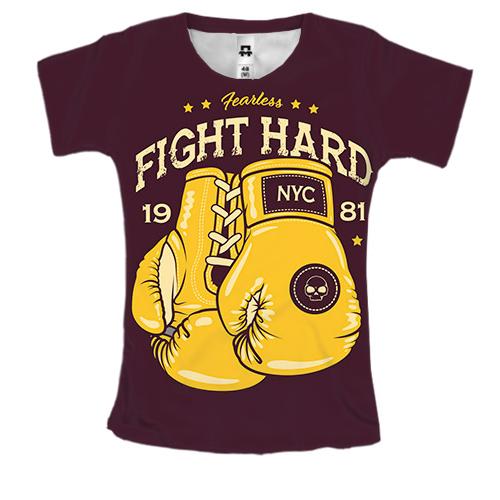 Жіноча 3D футболка Fight Hard