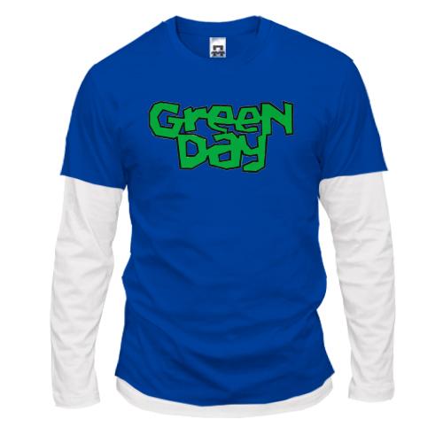 Лонгслив комби Green day (Street art logo)