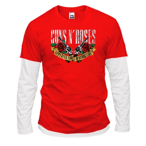 Комбінований лонгслів Guns N’ Roses