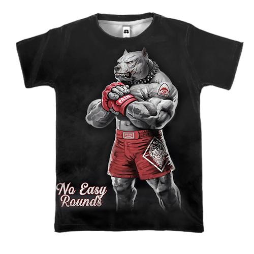 3D футболка MMA - No Easy Rounds