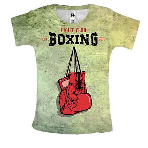 Жіноча 3D футболка Boxing Fight Club