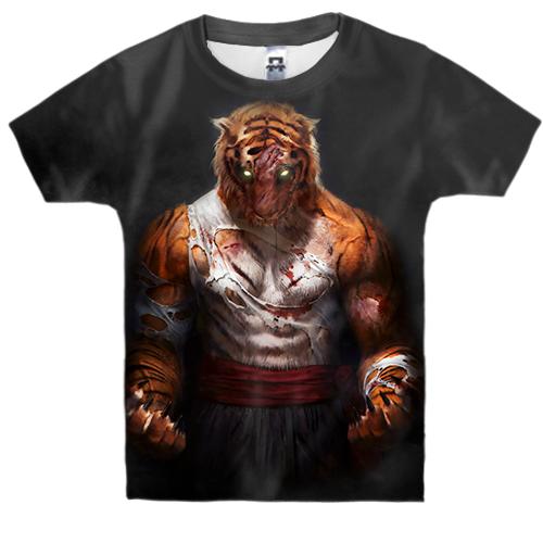 Дитяча 3D футболка Tiger Fighter MMA