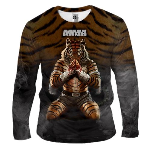 Чоловічий 3D лонгслів Тигр MMA