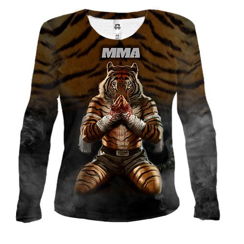 Жіночий 3D лонгслів Тигр MMA
