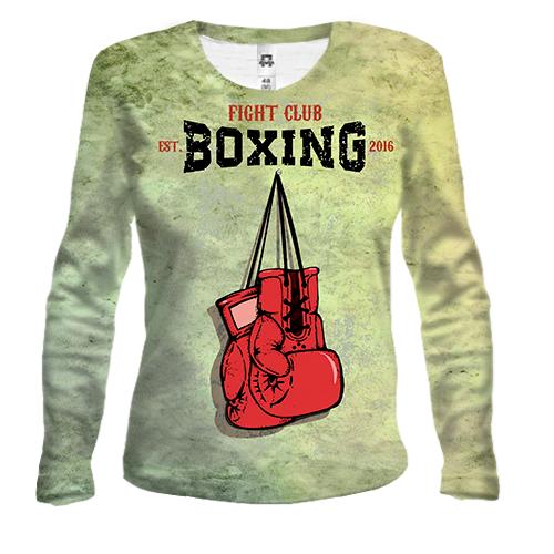 Жіночий 3D лонгслів Boxing Fight Club
