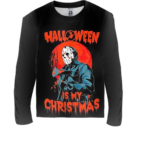 Детский 3D лонгслив Halloween is my Christmas