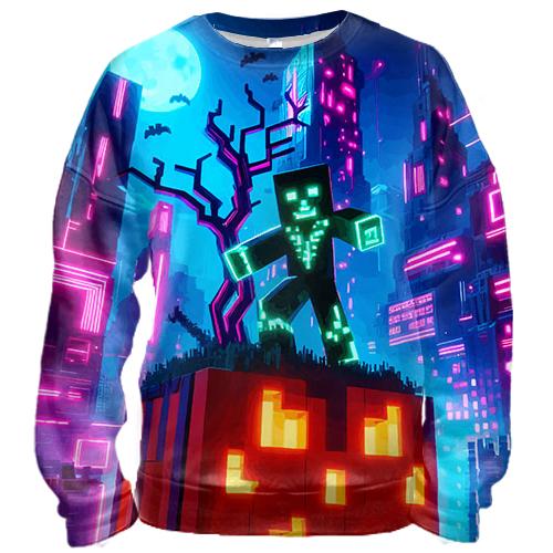 3D свитшот Minecraft Halloween, art