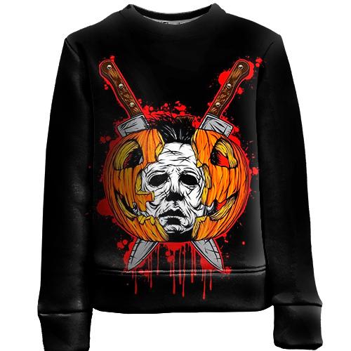 Детский 3D свитшот Michael Myers Pumpkin