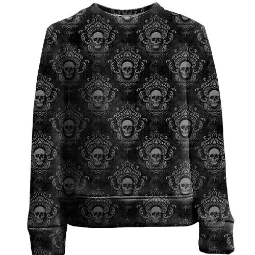 Детский 3D свитшот Royal Skull, паттерн