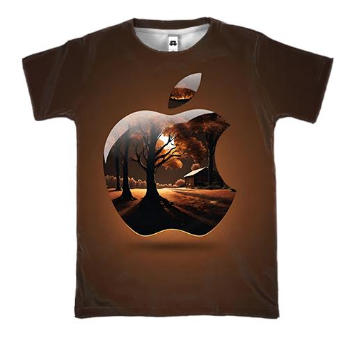 3D футболка Apple (Brown)