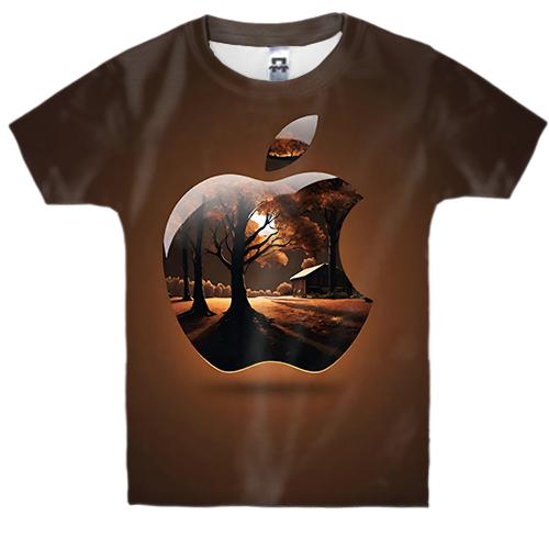 Детская 3D футболка Apple (Brown)