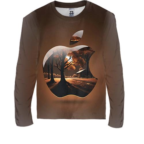 Детский 3D лонгслив Apple (Brown)