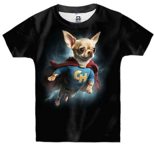 Дитяча 3D футболка Super Чіхуахуа