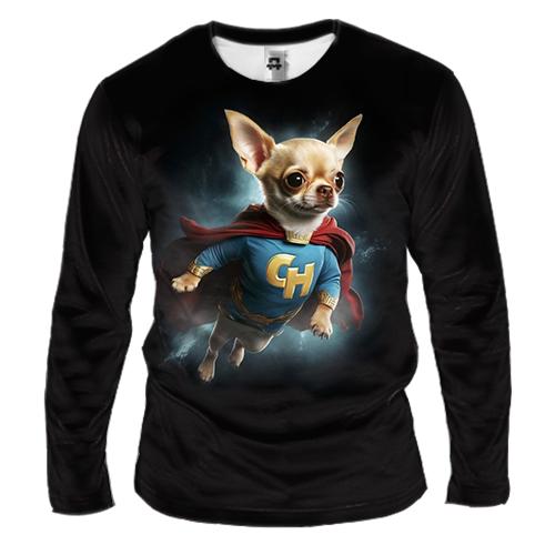 Чоловічий 3D лонгслів Super Чіхуахуа