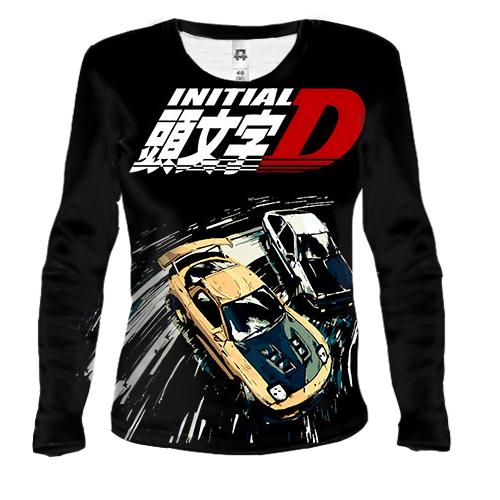 Женский 3D лонгслив Initial D