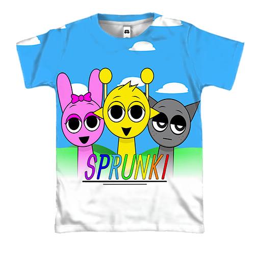 3D футболка Sprunki