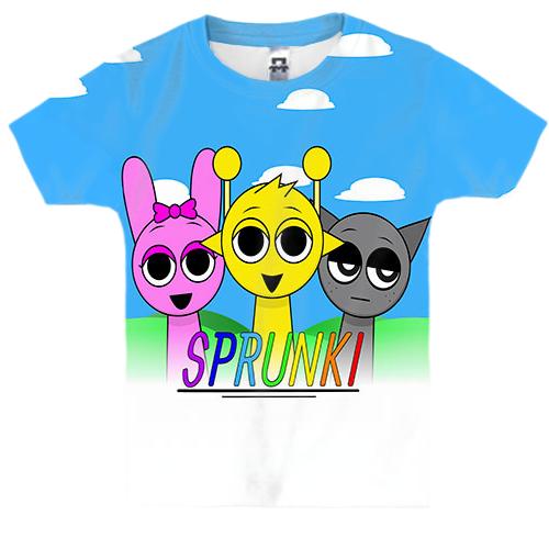 Детская 3D футболка Sprunki