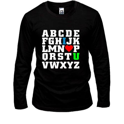 Лонгслив Азбука