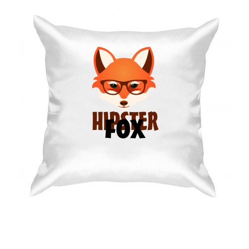 Подушка с лисицей Hipster Fox