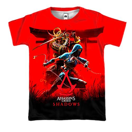 3D футболка Assassin's Creed - Shadows (red)