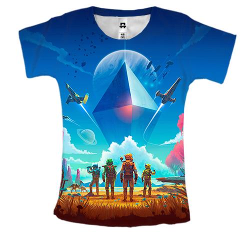 Жіноча 3D футболка No Man's Sky