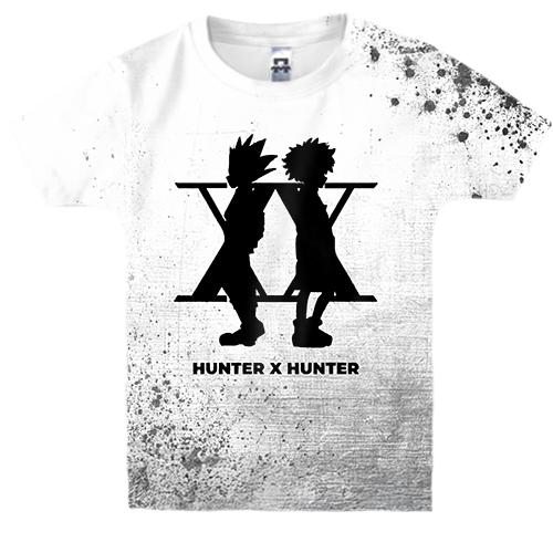 Детская 3D футболка Hunter X Hunter - силуэт героев