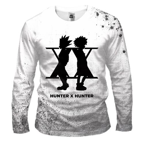 Чоловічий 3D лонгслів Hunter X Hunter – силует героїв