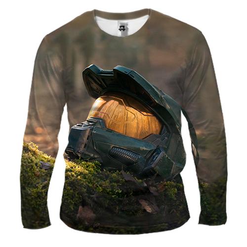 Чоловічий 3D лонгслів Master Chief helmet