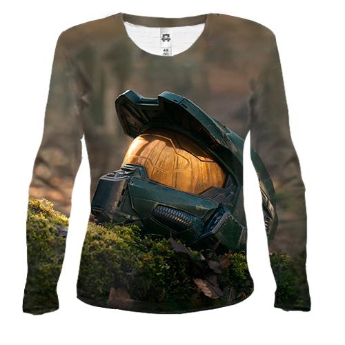 Жіночий 3D лонгслів Master Chief helmet