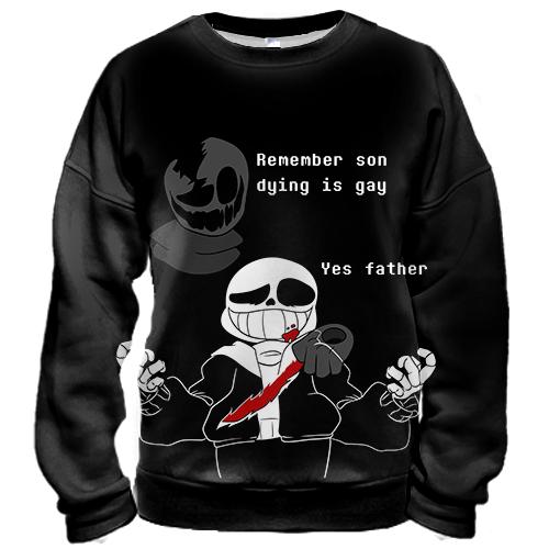 3D свитшот Undertale - Remember son!