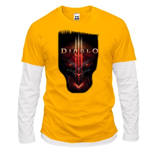 Комбинированный лонгслив с Diablo