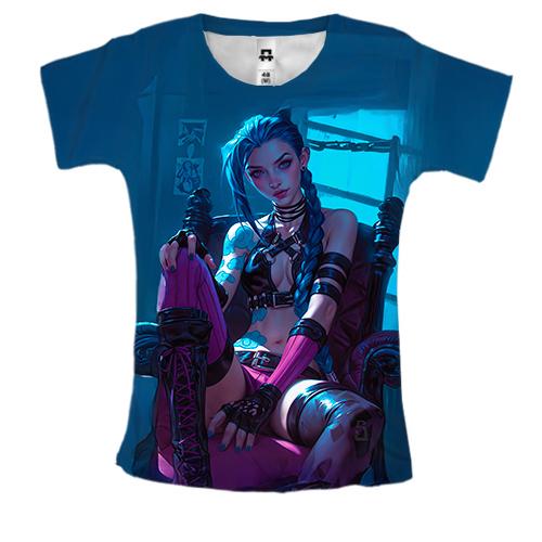 Жіноча 3D футболка JINX - LoL