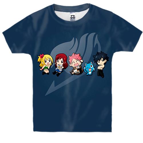 Детская 3D футболка Fairy Tail - Chibi Heroes
