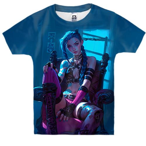 Детская 3D футболка JINX - LoL