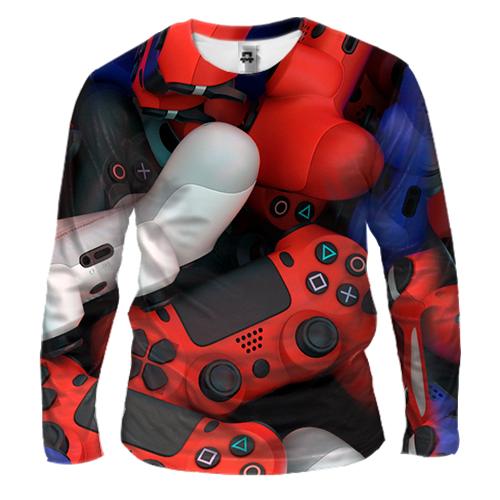 Чоловічий 3D лонгслів з DualShock PS