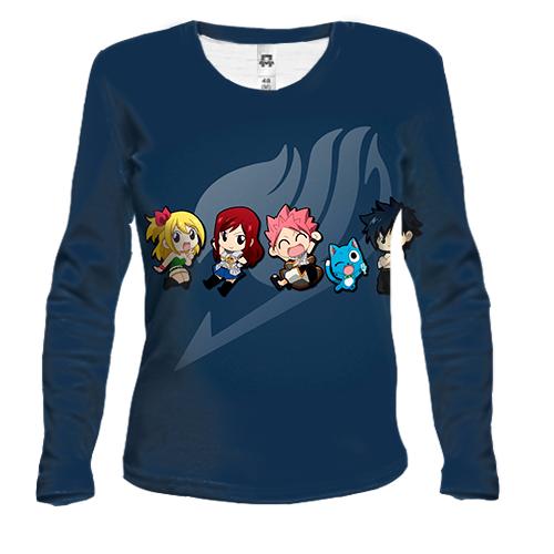 Женский 3D лонгслив Fairy Tail - Chibi Heroes