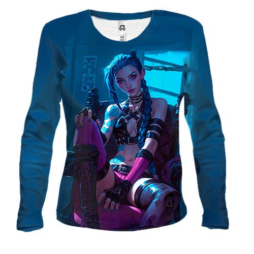 Жіночий 3D лонгслів JINX - LoL