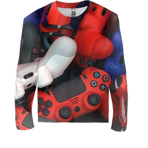 Детский 3D лонгслив с DualShock PS