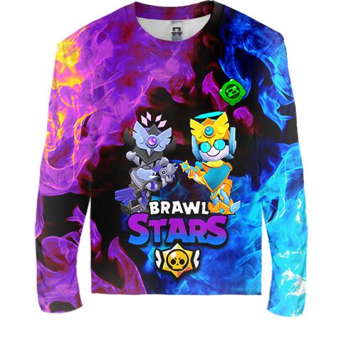 Детский 3D лонгслив с BrawlStars персонажами
