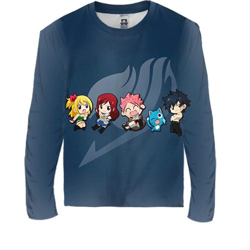 Детский 3D лонгслив Fairy Tail - Chibi Heroes